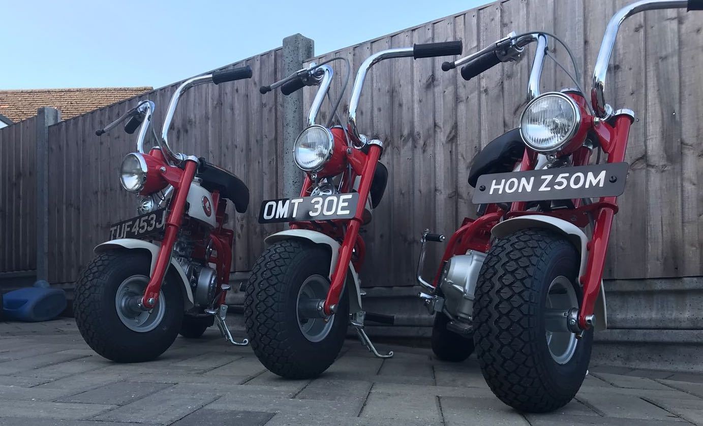 Restored Honda Z50M Monkey bikes